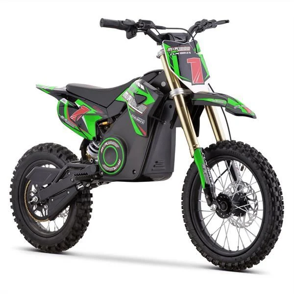 3531cf0c-43d0-4ac4-a2b3-fe94d4abd22b FunBikes MXR 1800w 48v Li 14/12 68cm Green Kids Electric Dirt Bike 2025 - Image 1