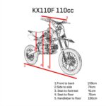 M2R Racing KX110F 110cc 14/12 76cm Grey Semi-Auto Pit Bike 2025 Model - Image 4