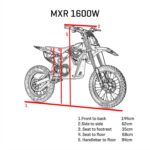 FunBikes MXR 1800w 48v Li 14/12 68cm Blue Kids Electric Dirt Bike 2025 - Image 5